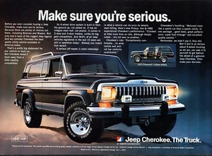 1981 Jeep Cherokee Original Farbdruck Anzeige - Bild 1 von 1