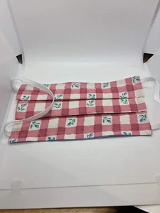 Country Gingham Baumwolle doppellagig waschbar Stoff Gesichtsmaske wiederverwendbar stilvoll  - Bild 1 von 4