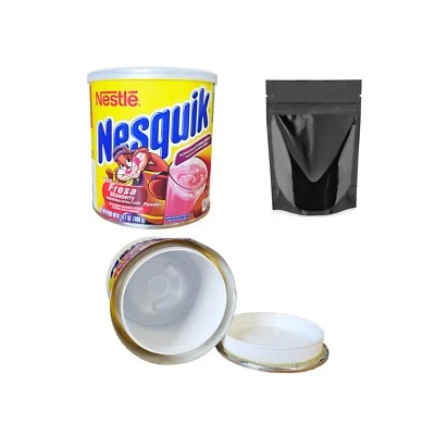 OGSAFESTASH Nesquik Strawberry Diversion Safe Stash Can Screw Lock Hidden Compartment