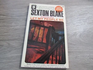 SEXTON BLAKE LIBRARY "LET MY PEOPLE BE" BY D. REID A. CHRISTIE PICTURE ON BACK - Picture 1 of 3