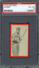 1910 T210-7 Old Mill Kaiser PSA 4 Goldsboro Giants
