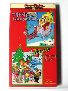 Hanna-Barbera's Flintstones Saved Christmas/Jetsons Christmas Carol VHS + FREE - Bild 1 von 3