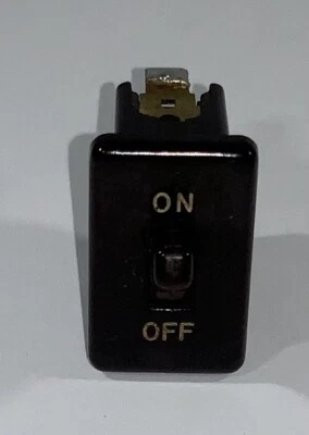 Interruptor de palanca de panel de pared a presión SPST de un solo polo de baquelita de colección, 15A - Usado Foto 1 de 4