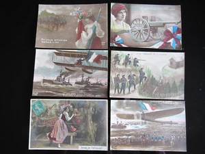 Lot de 6 CPA - Cartes Postales Patriotiques - Picture 1 of 2