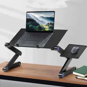 Folding Notebook Laptop Desk Sofa Bed Tray Stand Table Computer 360° Adjustable - Picture 1 of 13