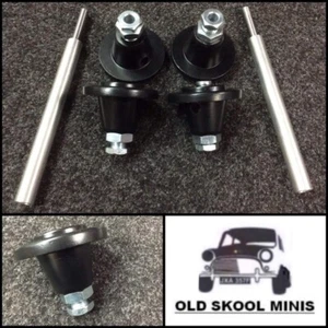 MINI ALUMINIO LIGERO CLÁSICO HI-LO SUSPENSIÓN AJUSTABLE KIT COMPLETO NEGRO - Imagen 1 de 1