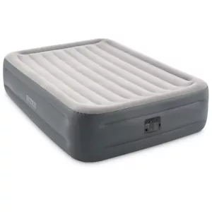 INTEX Luftbett Deluxe Queen + 230V Pumpe Gästebett 203x152x46cm Luftmatratze - Bild 1 von 6