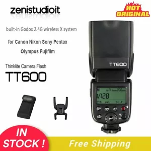 US Godox TT600 2.4G Camera Flash Speedlite for Canon Nikon Pentax Olympus Fuji - Picture 1 of 12