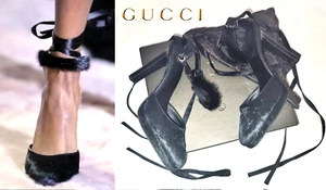 GUCCI ~ Tacones de pony Mink Python 2004 Final de Tom Ford EE. UU.: 8,5; UE: 39*AUTÉNTICOS - Imagen 1 de 23