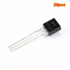 20pcs MPS2222A Transistors DIP Triode TO-92 NPN 40V/0.6A Copper feet - Picture 1 of 3