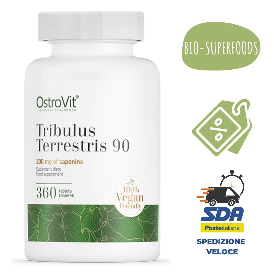 Tribulus Terrestris Integratore Uomo Libido Energia Potenza 360 Compresse