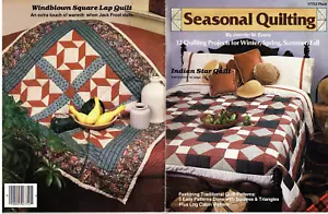 Seasonal Quilting Pattern Book Indian Star Log Cabin Christmas Tree 12 Projects - Picture 1 of 6