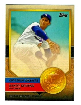 2012 Topps Golden Greats Sandy Koufax Los Angeles Dodgers #GG-48 - Image 1 of 2