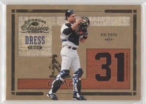 2004 Donruss Classics Dress Code Jersey Number Game-Worn /100 Mike Piazza HOF