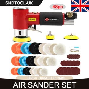 Orbital Air Sander Mini Pneumatic 1"/2"/3" Grinding Machine set F Auto Body Work - Picture 1 of 7