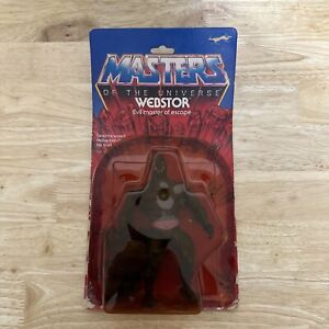 He-Man Masters Of The Universe Webstor Series 3 12 Back MOTU 1983 Mattel W/ Card