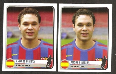 ANDRES INIESTA RC CHAMPIONS OF EUROPA 1955-2005 STICKER #72 BARCELONA ROOKIE - Image 1 of 2