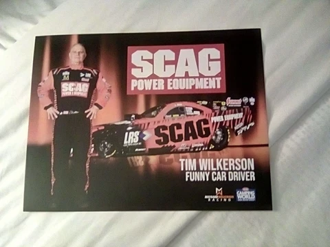 2023 TIM WILKERSON SCAG POWER EQUIPMENT FORD FUNNY CAR NHRA POSTCARD Cover