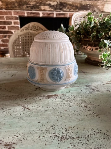 Antique Reverse Painted Victorian Light Fixture Shade Globe Floral 6.75” Cover