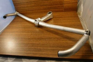 1994 handlebar AVENIR Fluted 175 gram 6061 Alloy + stem ahead 1 1/8'' + bar ends - Picture 1 of 10
