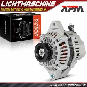 Lichtmaschine Generator 75A 12V für Suzuki Swift 3 EZ MZ Wagon R+ Schrägheck - Bild 1 von 8