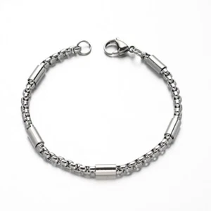 Herren Edelstahl Armband 21cm Kette 4mm unisex Stainless Steel bracelet gu-b028 - Bild 1 von 2