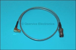 1 PZ Cavo RF Rivestito in Teflon BNC Femmina Un'estremità ad Angolo Retto SMB Maschio 48cm - Foto 1 di 3