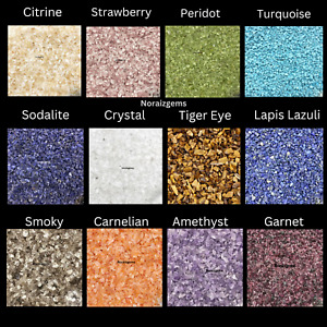 Crushed Gemstone Coarse 3-5 MM Crushed Powder For Ring Inlay Woodwork Inlay