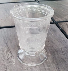 VTG EAPG ADAMS & CO EGYPTIAN SPHINX PATTERN GLASS SPOONER - Picture 1 of 5