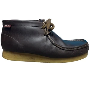 Collection by Clarks Wallabee Brown Oiled Leather Chukka Desert Shoes Mens 8.5 M - Picture 1 of 16