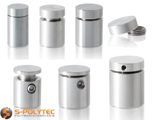 Wandabstandhalter, Abdeckkappe, Wandbefestigung, Schild-Glashalter aus Edelstahl - Bild 1 von 28