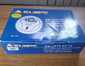 Majestic DM 1015 60''/A – Lettore CD Portatile con Anti-Shock + Alimentatore... - Imagen 1 de 15