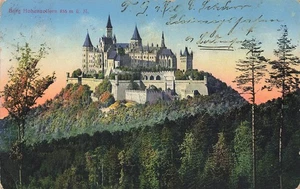 Postal Hechingen Burg Hohenzollern Baden-Württemberg 1914 postal usada - Imagen 1 de 2