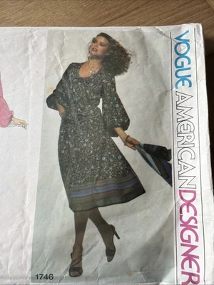 Vogue Albert Nipon 1746 Schnittmuster Top und Rock Gr. 8/36 Vintage 1970er - Bild 1 von 4