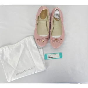 Michael Michael Kors Mujer Juliette Cuero Ballet Pisos Mujer Talla 6 Nuevo Rosa - Imagen 1 de 14