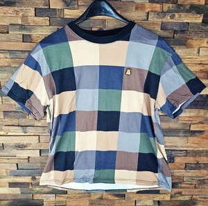 Teddy Fresh Mens L Multicolor Patchwork Streetwear Shirt 100% Cotton - Picture 1 of 8