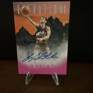 2024-25 Origins John Stockton Elevation Signatures Pink ES-STK 3/15 On Card Auto - Picture 1 of 10