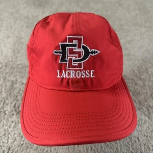 San Diego State Aztecs Hat Cap Strap Back Mens One Size Red NCAA Lacrosse Nike - Picture 1 of 10