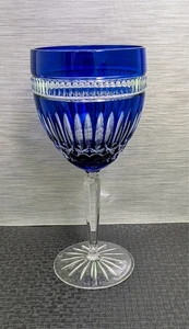 Waterford SERENITY SAPPHIRE Crystal Water Goblet: Ø4", H8.7", 18oz, DISCONTINUED - Picture 1 of 10