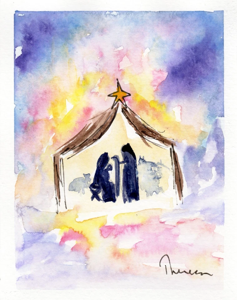 Tarjeta de Navidad - 10 opciones de Belén - 4 por $10 Foto 1 de 1