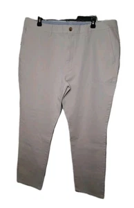 Bonobos Men's Tan khaki flat front trousers slim taper stretch 38x28 NWOT - Picture 1 of 10