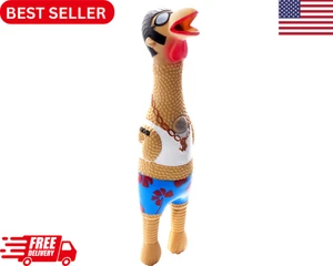 Outward Hound von Charming Pet Squawkers Earl Latex quietschendes Gummi Huhn Hund To - Bild 1 von 7
