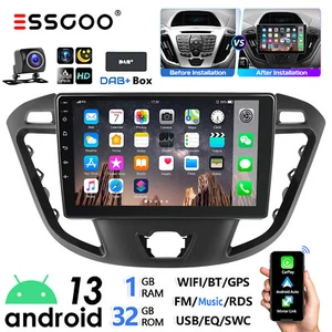 DAB+ Android 13 Carplay Autoradio GPS WIFI KAM Für Ford Transit Custom 2013-2021 - Bild 1 von 17