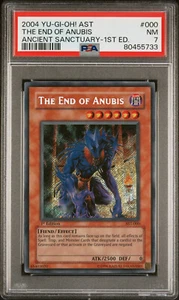 2004 YUGIOH 1ST ED AST-000 THE END OF ANUBIS SECRET RARE PSA 7 NM #80455733 - Picture 1 of 2