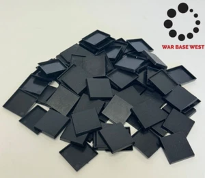 Lot Of 60 30mm Square Bases Used For Warhammer Fantasy The Old World Wargaming - Picture 1 of 2
