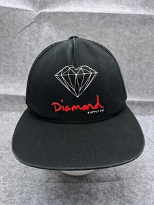 Diamond Supply Co Hat Cap Snap Back Adult One Size Black 100% Cotton Outdoor - Picture 1 of 13