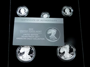 2021 United States Mint Limited Edition Silver Proof Set - American Eagle Collec - Picture 1 of 12