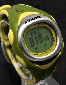 Vintage NIXON Harmony “Mixed Blessing” Women’s 35mm Digital Watch Green Yellow - Picture 1 of 16
