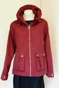 Gorgeous Dark Red Lined Lightweight Jacket Coat from Regatta ~ Size 10 ~ Great! - Picture 1 of 10