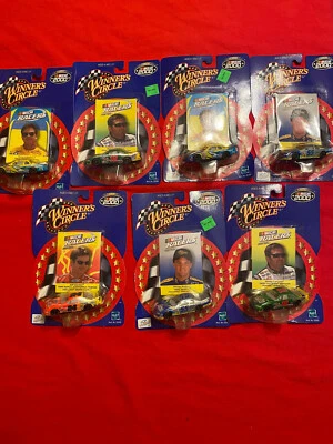 Hasbro Winners Circle NASCAR Racers Labonte Gordon Wallace Lote de 7 NOC 1:64 Foto 1 de 4